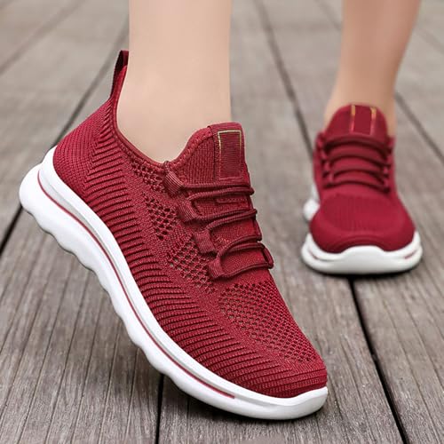 sfdgfhyf Women's Casual Shoes Spring Summer and Autumn Sports Shoes Breathable Mesh Shoes Womens Casual Dress Shoes Low Heel3
