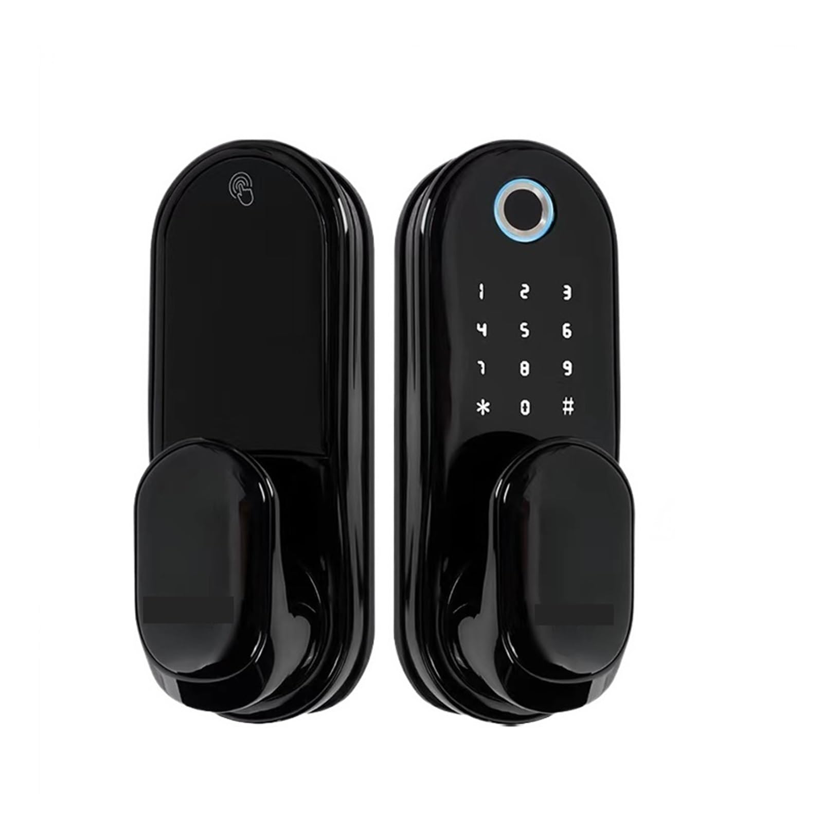 Serrure connectée Tuya WiFi automatique anti-oubli couleur argent