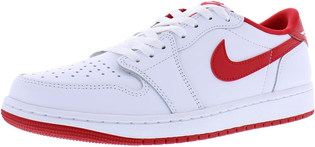 Air Jordan 1 Retro Low OG - White / University Red / White