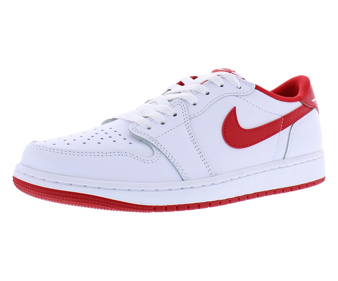 ほ*里様 NIKE Air Jordan 1 Retro Low OG 白赤 AIR JORDAN 1 Low OG Shoes, White/University Red, 8 : Amazon.ca