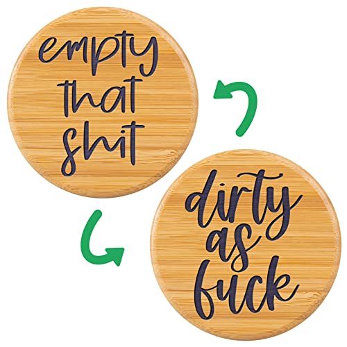 LEADO Dishwasher Magnet Clean Dirty Sign - Clean Dirty Magnet for Dishwasher - Bamboo, Dirty Clean Dishwasher Magnet - Funny Mothers Day, Housewarming Gifts, Farmhouse Kitchen Decor, Kitchen Signs