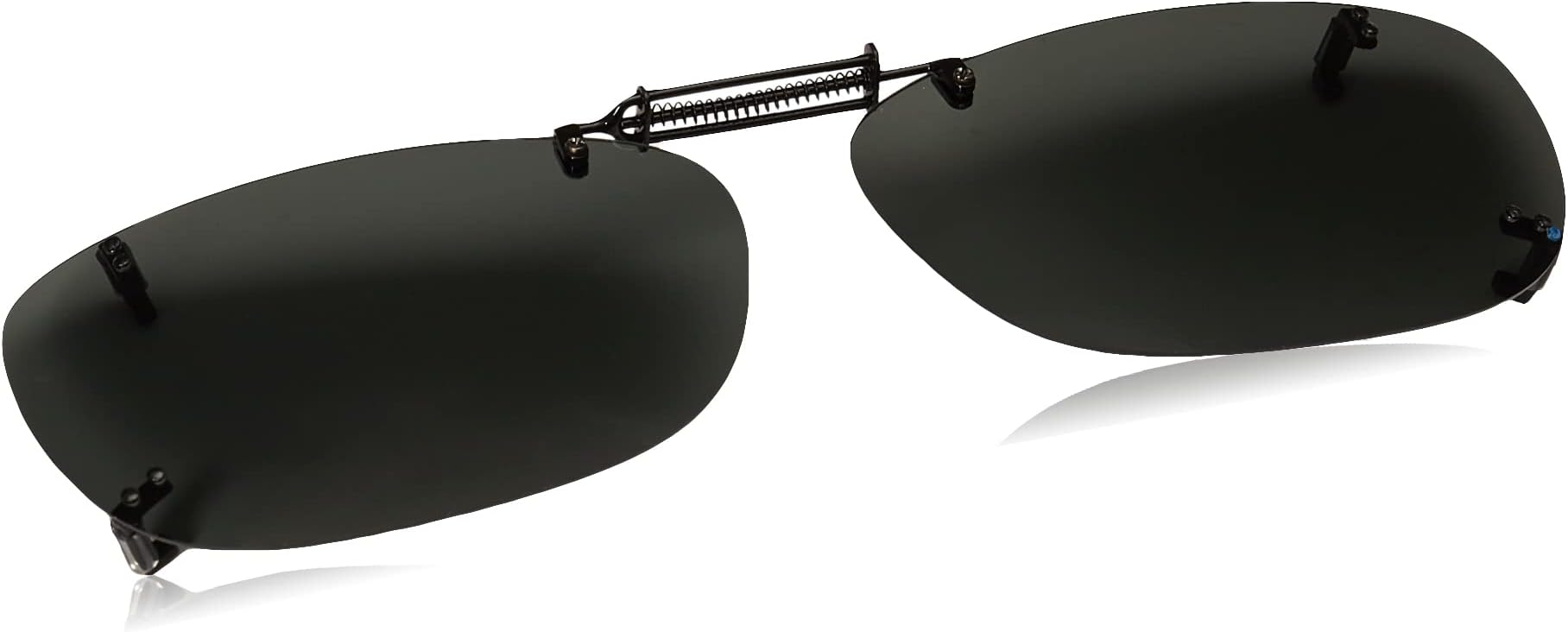 unisex adult Solar Shield K Rec Sunglasses Clip On Sunglasses, Grey, 56 mm US