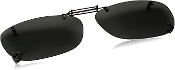 Dioptics unisex adult Solar Shield K Rec Sunglasses Clip On Sunglasses, Grey, 56 mm US