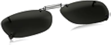 Dioptics unisex adult Solar Shield K Rec Sunglasses Clip On Sunglasses, Grey, 56 mm US