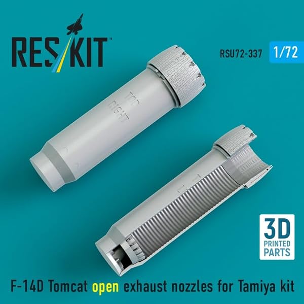 RSU72-0337 1/72 F-14D Tomcat Open Exhaust nozzles Scale Model/Replica Reskit by Generic - Image 3