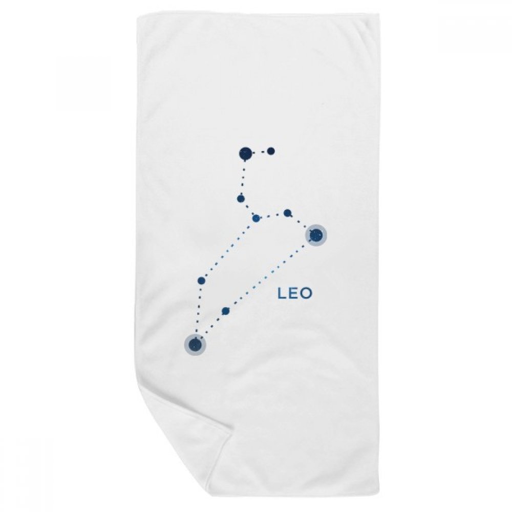 Serviette de Bain Leo Constellation Gant de Toiletle zodiaque multicolore 35x70cm