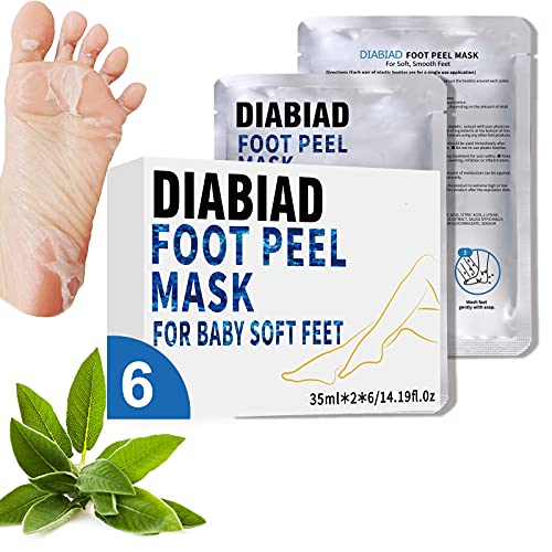 6 Pack Foot Peel Mask Foot Peeling Masks Dead Skin & Calluses，Removes And Repairs Rough Heels Feet Baby Soft ，Get a Feet