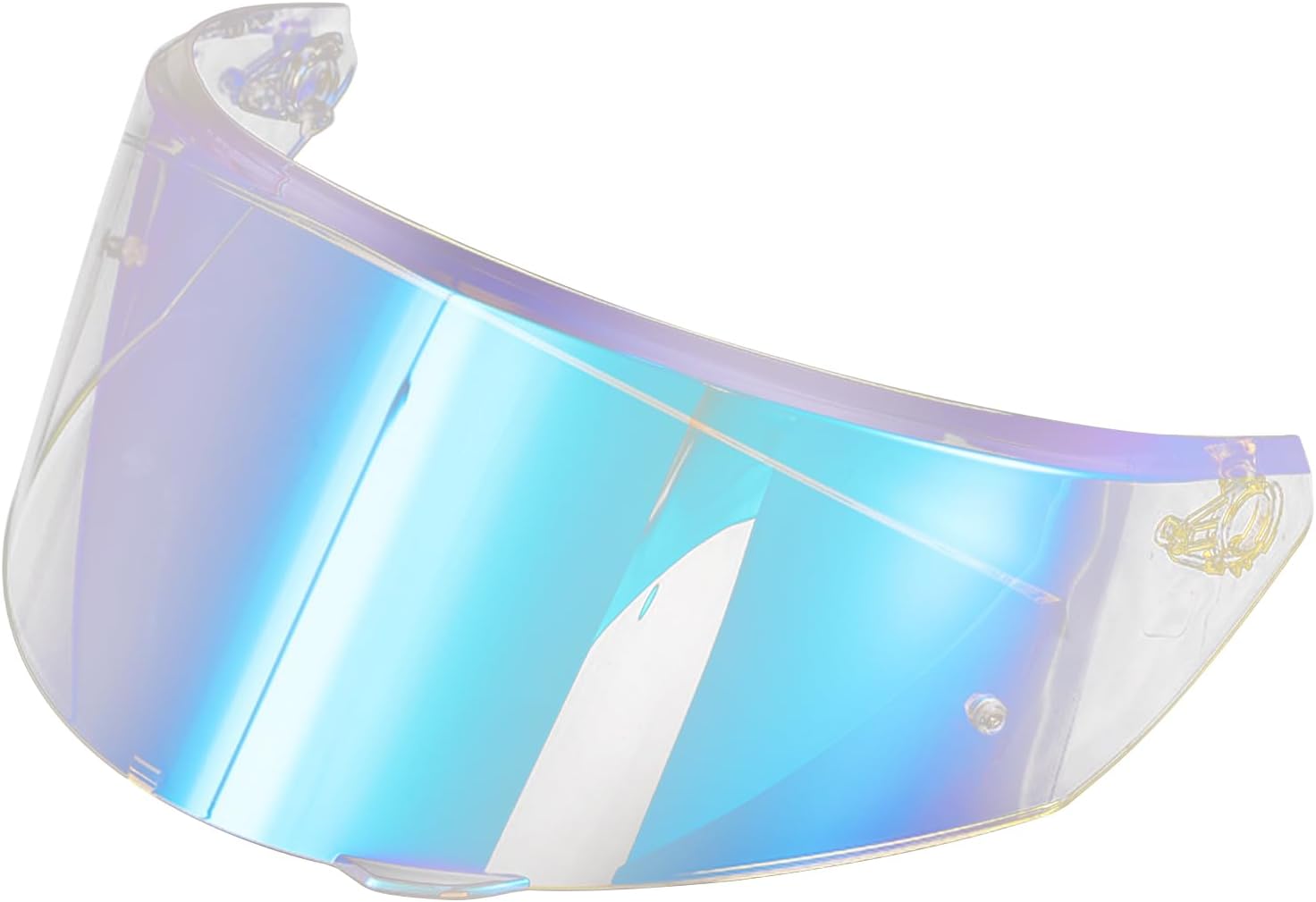 New K3 Helmet Visor Replacement for New Version K3 (E2206) S/M/L Motorcycle Helmet Visor Face Shield UV Protection Compatible (Revo Clear Blue)