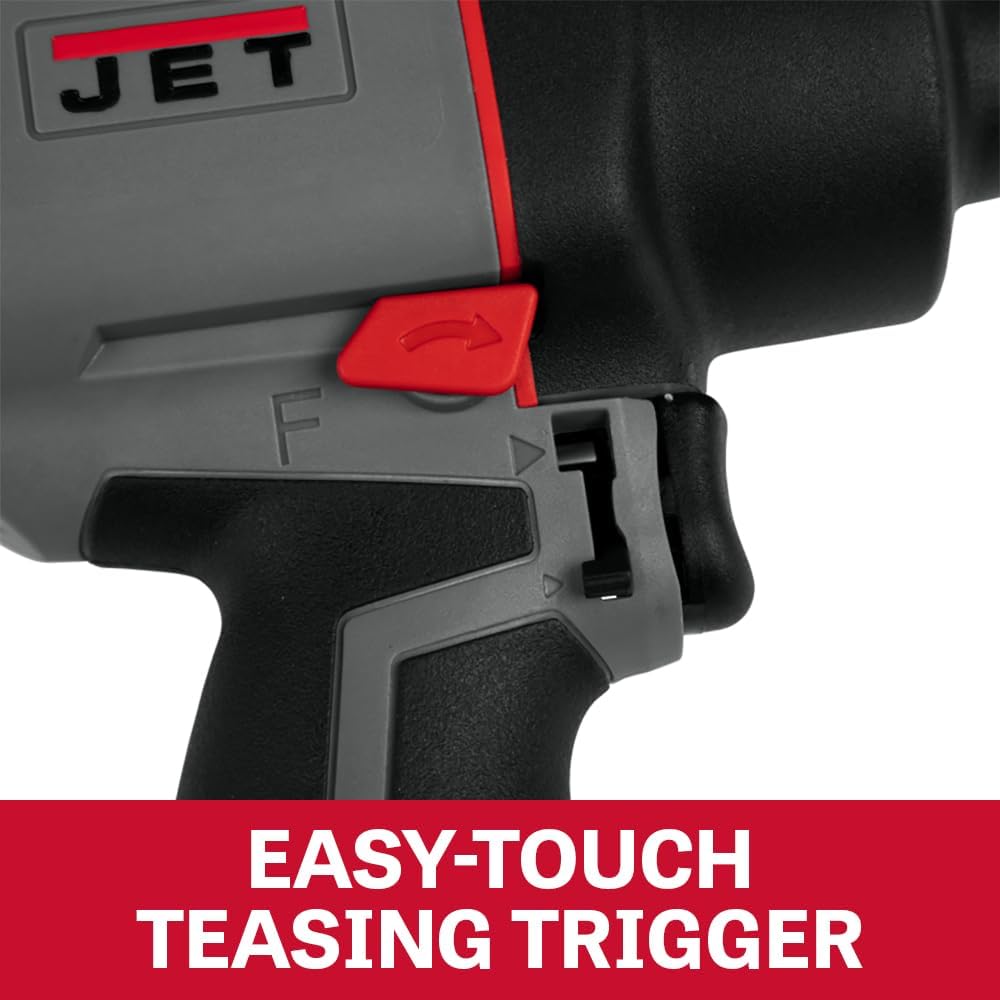 JET 1/2-Inch Composite Impact Wrench, 800 ft-lbs, 7300 RPM (Model JAT-126)