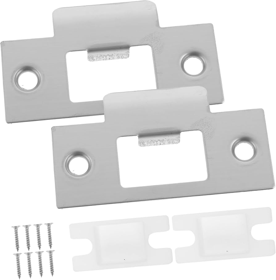 Housoutil Door Latch Guard Deadbolt Plate Door Shim Plates Sturdy Housoutil Door Latch Guard Deadbolt Plate Door Shim Plates Sturdy
