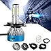 Lampadina SageSunny H4 9003 HB2 LED per faro anteriore per moto a emissione di 360 ° 6500K Illuminazione bianca per moto quad o scooter con base S2 HS1 P43T BA20D H6-35W 4000LM- Garanzia 18 mesi