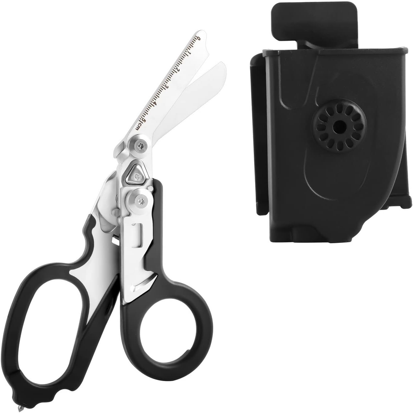 Medo 6 in 1 Response Multi Tool Pliers Folding Emergency Response Shears with Utility Holster for Outdoor Camping