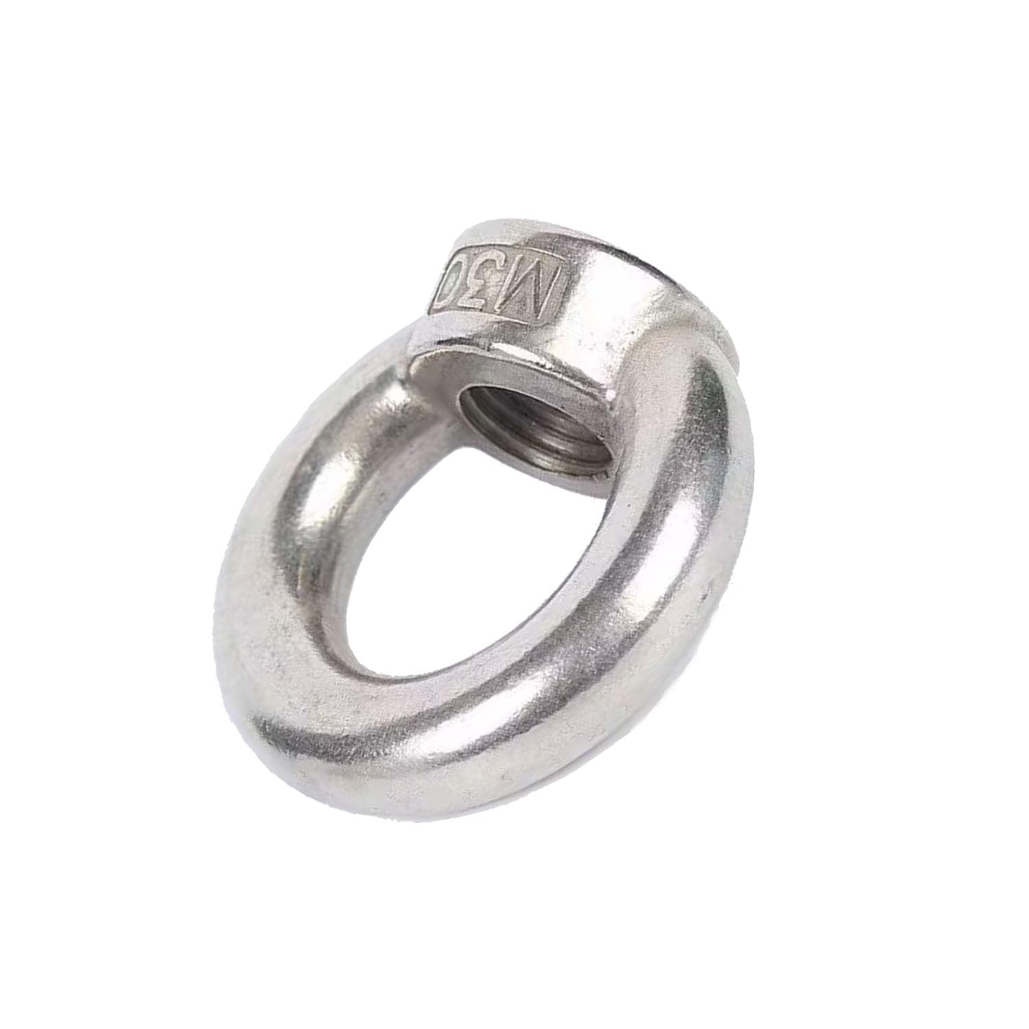 M6 Lifting Eye Nut 304 Stainless Steel Lifting Eye Threaded Nut Fastener, Hardware Ring Shaped Eye Bolt 8PCS