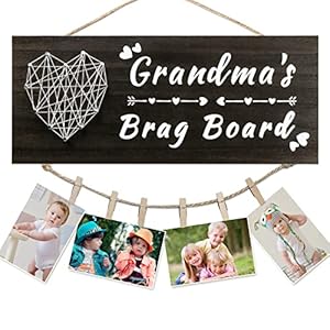 Christmas Gifts for Grandma Grandma’s Brag Board Grandma Gifts from Granddaughter Grandson Grandkids Picture Frame Photo…
