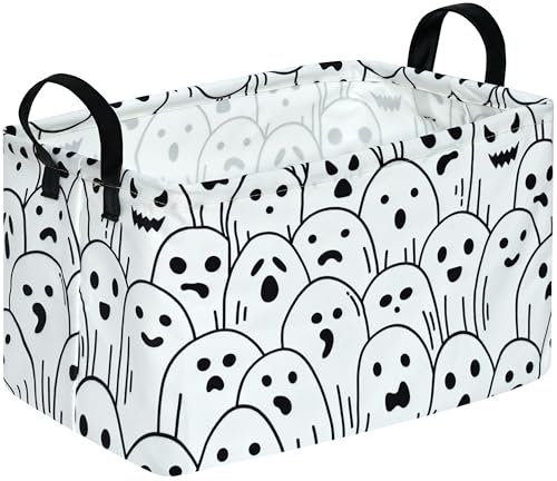 Image of Halloween Box Hamper Storage Basket Collapsible Organizer Bin Gift Shelf Baskets for Home and Kitchen Storage