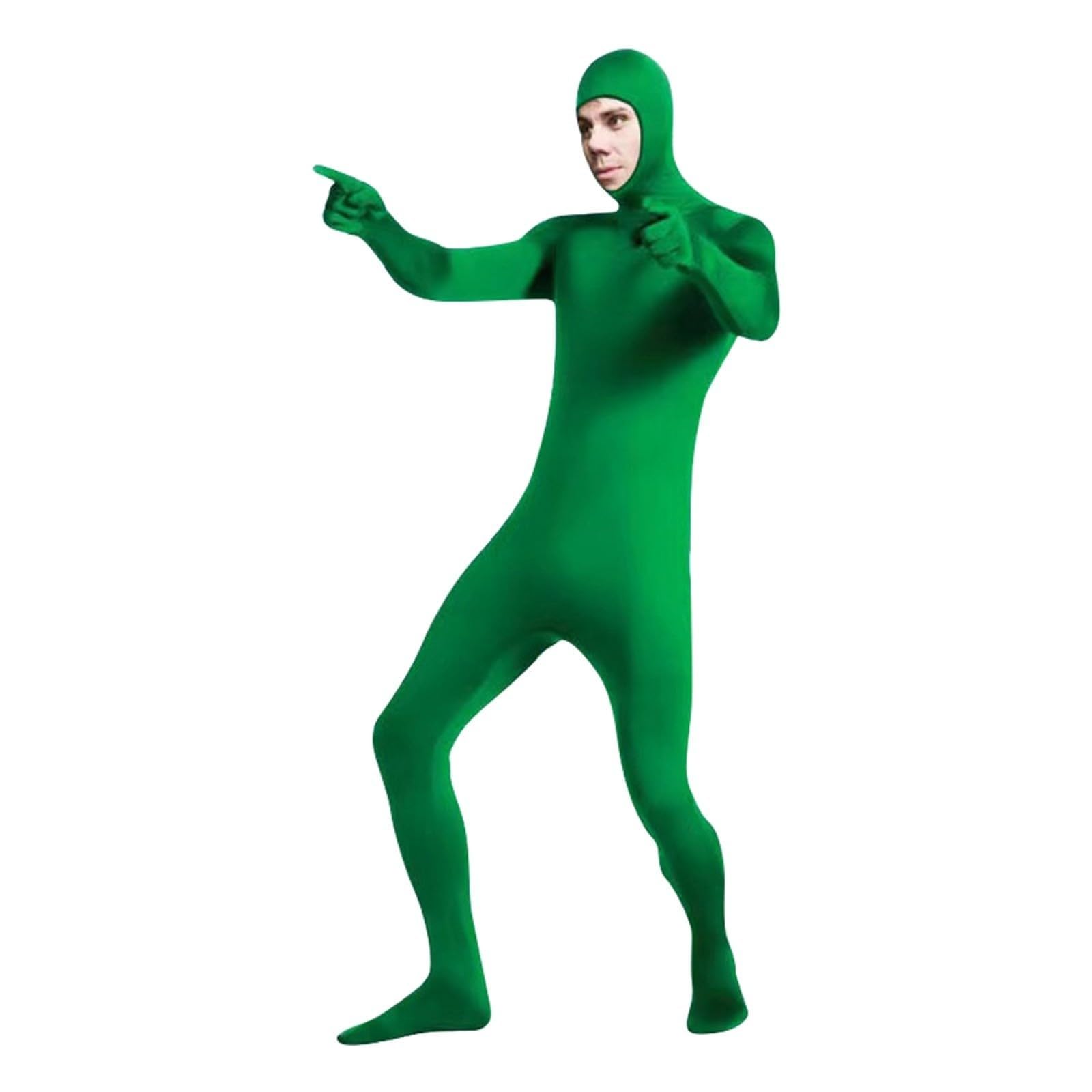Orange Morph Suit, Full-Body Costume for Role Play & Halloween, Stretchy Orange Bodysuit with Face Opening, Great for Cosplay, Parties, Performances