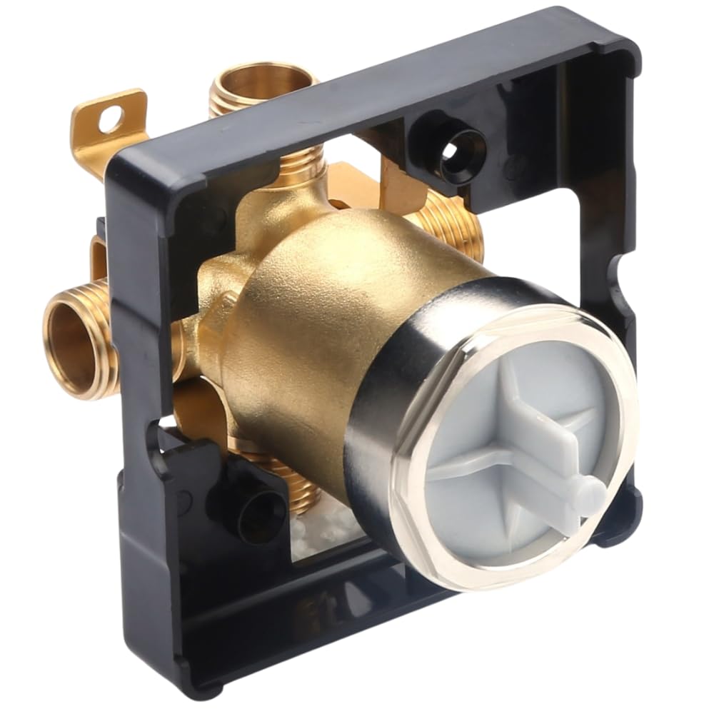 R10000-UNBX Universal Tub and Shower Valve Body for Shower Faucet, Works with most Single-Function 13 or 14 series or Dual-Functions 17, 17T series Trim Kits