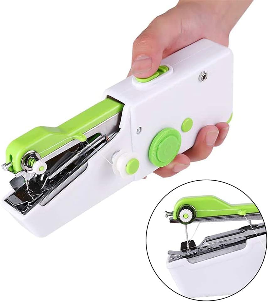 Naaimachine Hand Draagbare Mini Elektrische Rechte Steek Huishoudelijke Handwerkset voor Snelle Reparaties DIY Kleding Tool - Image 3