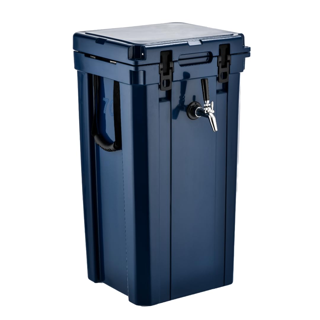 Brewcursion MaxiDraft Portable Kegerator Keg Cooler (Navy Blue)