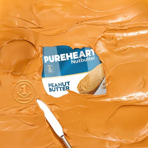 Image of Pureheart Nutbutter Crunchy Peanut Butter 60 gm | Natural & Premium Roasted Peanuts | High Protein, Rich in Fiber | Zero Trans Fats | for Tasty Breakfast & Post Workout Protein Snack