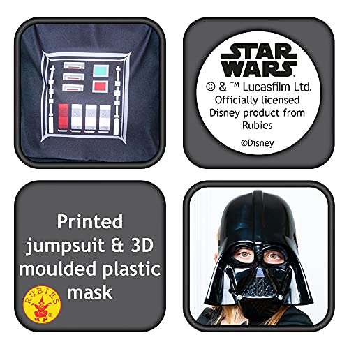 Rubie's Officiële Disney Star Wars Darth Vader Classic Kind Kostuum, Kids Fancy Dress - Image 4