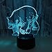 Produktbild 3D Optical Illusion Lampe LED Eisbär Nachtlichter Licht Optisch Schreibtisch-Lampe in 7 Farben USB-Nachtlicht mit Touch-Button für Schlafzimmer und Valentine Geschenk Nachtlicht LED-Nachtlicht