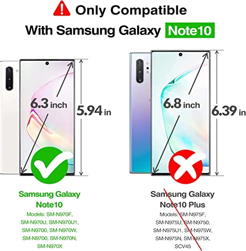Image of NISHTECH for Samsung Galaxy Note 10 Premium Transparent Hybrid Soft Slim Dust Proof Back Case Cover Silicone with Camera Protection