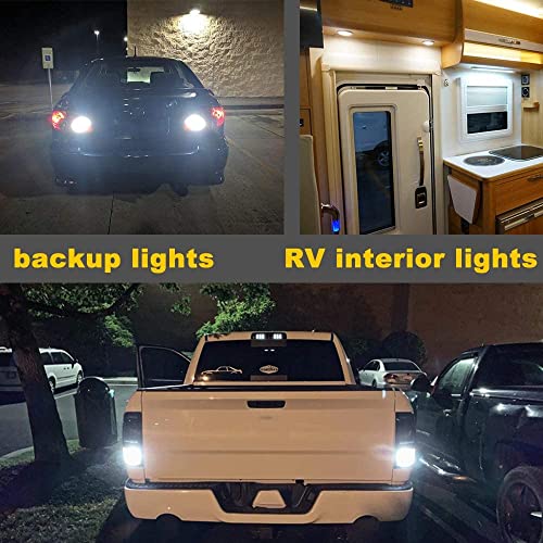 Givedoua 1156 Led Rv Bulb, 1003 Ba15S 1141 7506 Led Replacement Light Bulbs For 12V Rv Car Camper Trailer Interior Indoor Lights Backup Light Etc, Super Bright 5050 18-Smd 6000K White,（10Pcs） #TOP6