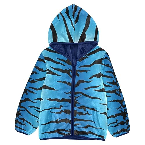 Boys Fleece Hoody Jacket Zip Up Coat Warm Fall Winter Plush Jacket Long Sleeve Outerwear for 3-10 Years