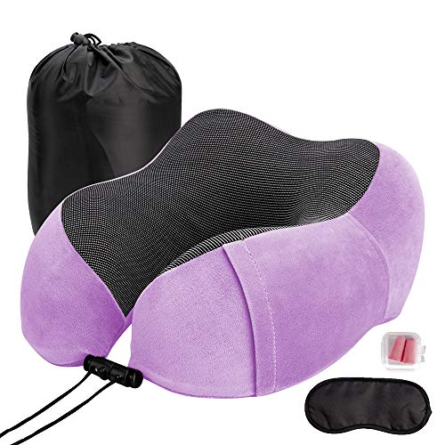 Oreiller De Voyage En Forme De U Ultracomfort, Coussin De Support De Cou D'avion En Mousse à Mémoire De Forme Oreiller Ergonomique Pour Le Soutien Lombaire Du Cou Cover