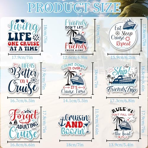 Imanes decorativos Friends para puertas de crucero, 9 piezas miniatura 2