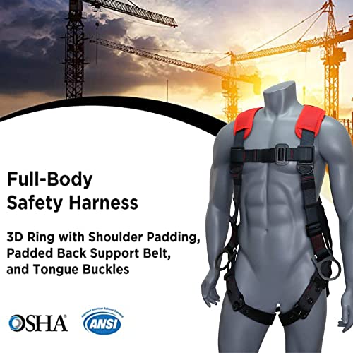 Image of AFP Demon Fall Protection Comfortable Safety Harness (OSHA /ANSI PPE)