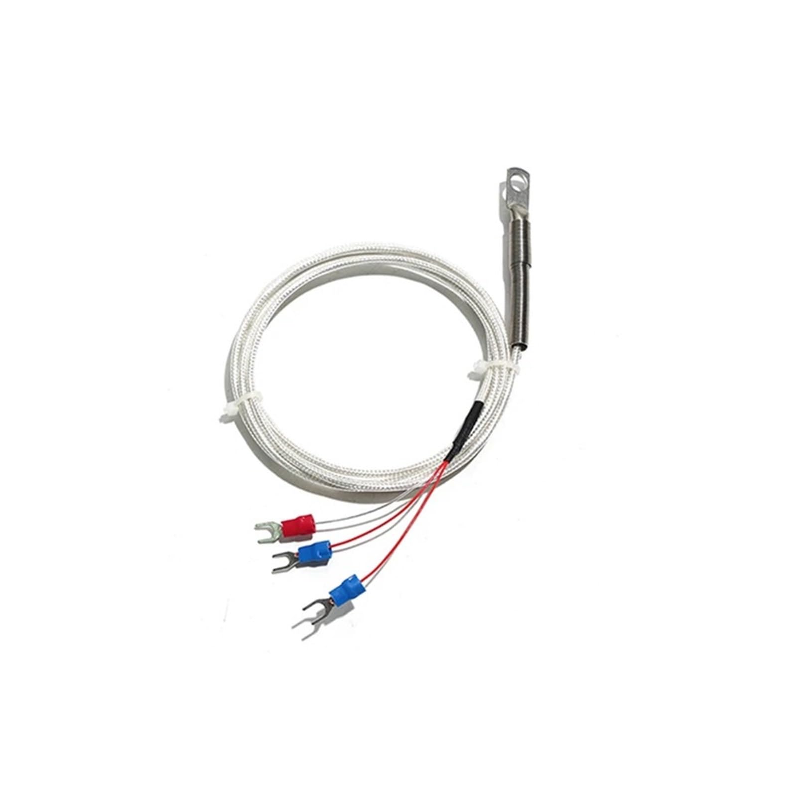 Termopar tipo K, Unidad de búsqueda compresión en frío, termopar extremo superficie parche tipo K/E, Sensor temperatura, sonda orificio redondo 5mm/6mm(Pt100,Cable 5M)