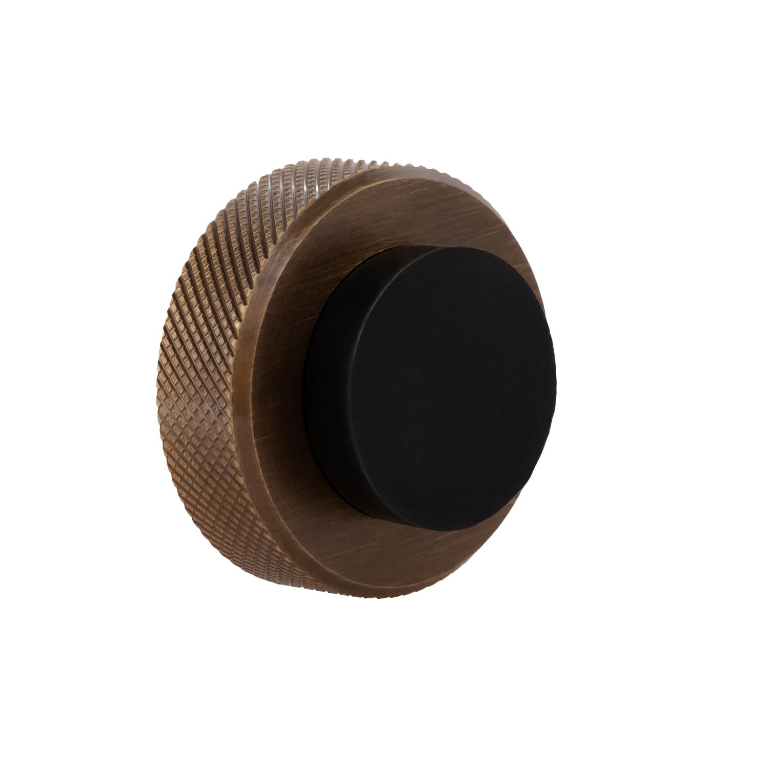 EVI Herrajes | Wall-Mounted Doorstop - Diamond Knurled | ร1.38"x0.71" | โ image 1
