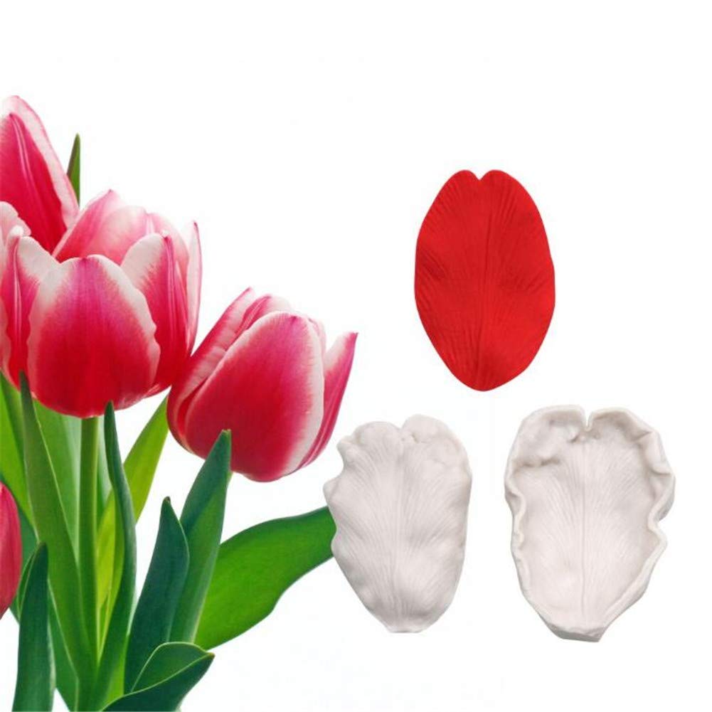 Fiore Petalo Venatore Silicone Torta Stampi Fondente Decorazione Attrezzo Cioccolato Sapone Biscotti per Cottura, Fai da Te Teglie e Sugarcraft Gumpaste Cottura Al Forno Cucina Forniture - Giglio