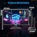 SANSUI 24 Inch Gaming Monitor 180Hz, DP x1 HDMI x2 Ports IPS High Refresh Rate Computer Monitor, Racing FPS RTS Modes, 1ms Response Time 110% sRGB (HDMI Cable Included)