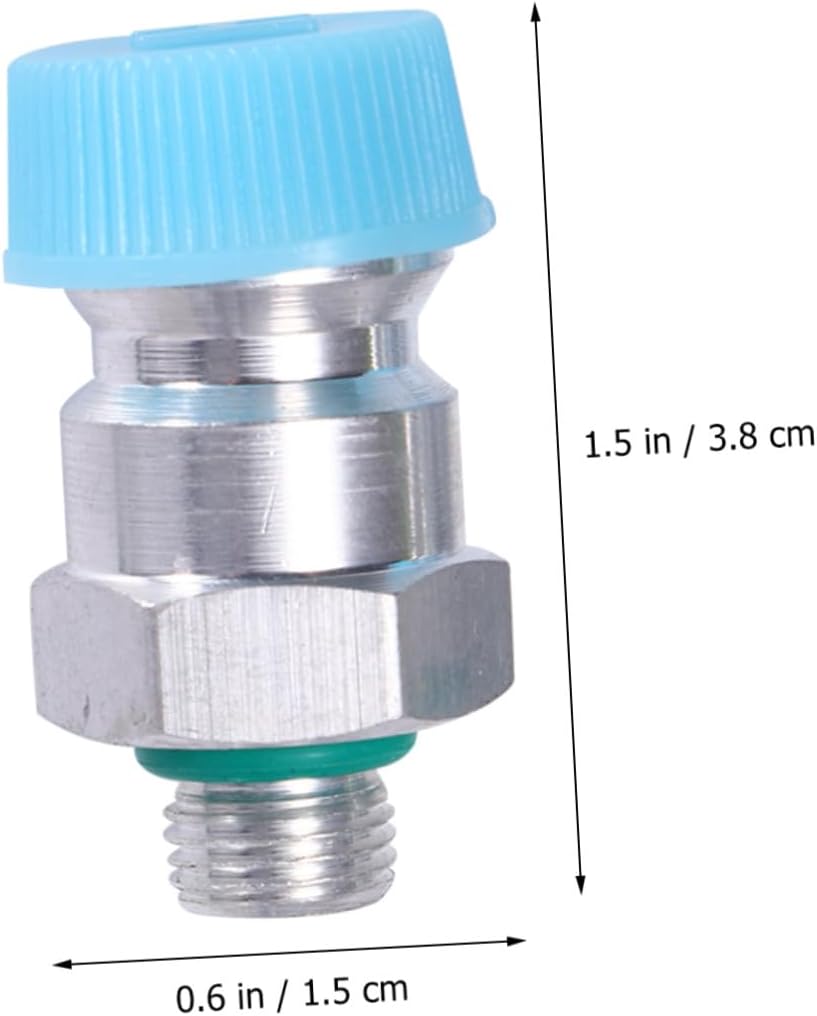 Cabilock 2pcs Universal Car Ac Air Hose Quick Coupler High Low Pressure Refrigeration Fitting with Core Lid Rubber Gasket Compatible with R134a Air Conditioning Recharge Random Color