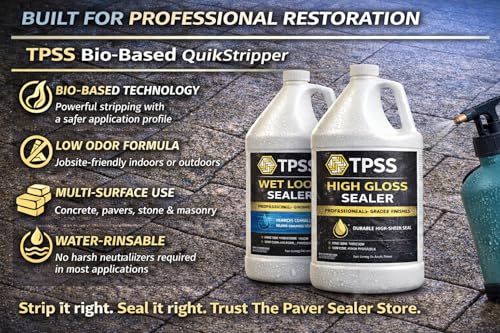 Bio-Based QuikStripper – Professional Sealer & Coating Remover for Concrete, Pavers & Masonry | Fast-Acting, Contractor-Grade Surface Prep - Thumbnail 5
