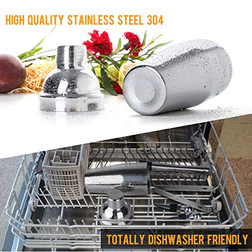 Igrome 16-delige set voor het maken van cocktailmixers, insecticiden, 750 ml, premium roestvrij staal, barset met acryl… - Image 3