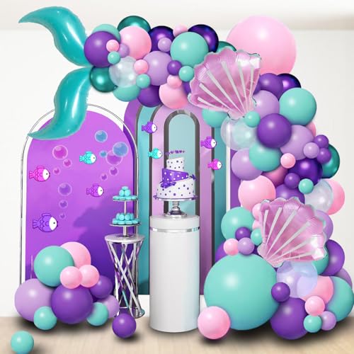 Sirena Premium Globo Guirnalda Set - Sirena Fiesta de...