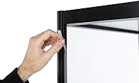 Vista 6 de Displays2go Vitrinas de 2 pies de ancho con iluminación de esquina - Negro (DCKDMT24B)