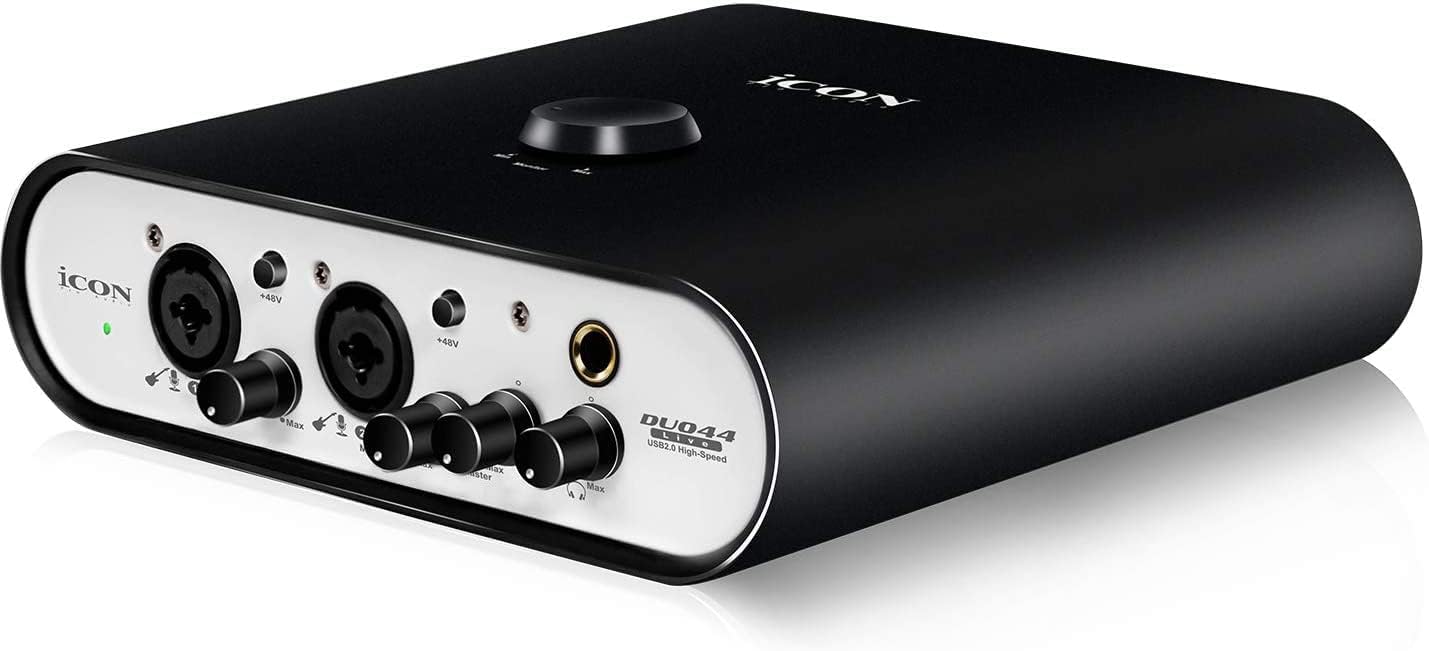 Pro Audio Duo 44 Live USB Audio Interface with Mobile Streaming Capabilities, (2 mic preamps)