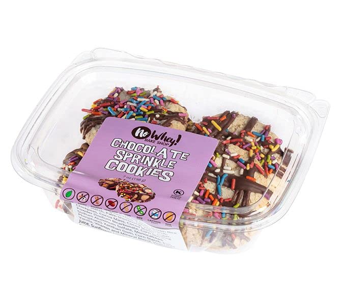 No Whey Foods Bake Shop Chocolate Sprinkle Cookies