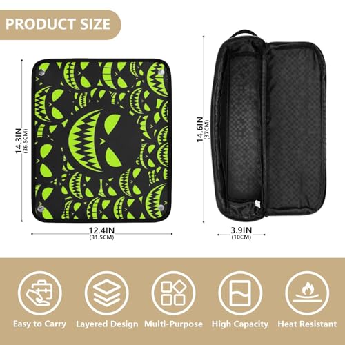 Organizador portátil para herramientas de cabello con tapete para plancha. Bolsa de viaje para planchas, rizadores, cepillos y secadores. miniatura 4