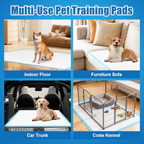 Image of 100 Count Puppy Pads- 30 inchx36 inch, Extra Large Pee Pads for Dogs | Leak-Proof & Super Absorbent Dog Training Pads, XXL Disposable Pet Piddle Pad and Potty Pads for Dogs, Puppies, Doggie