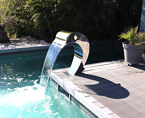Cascades Stainless Steel Dolphin Fountain for Swimming Pool Height 75.5 cm/Width 40 cm