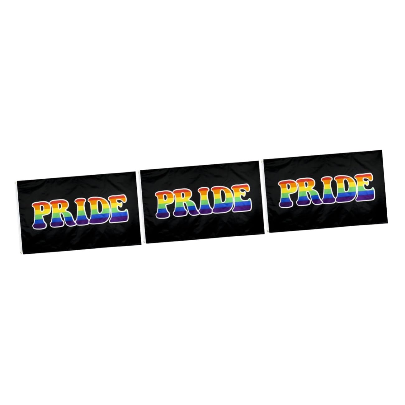 Drapeau Arc-en-ciel Gay Kisangel, Lot de 3 Banderoles Festives LGBTQ