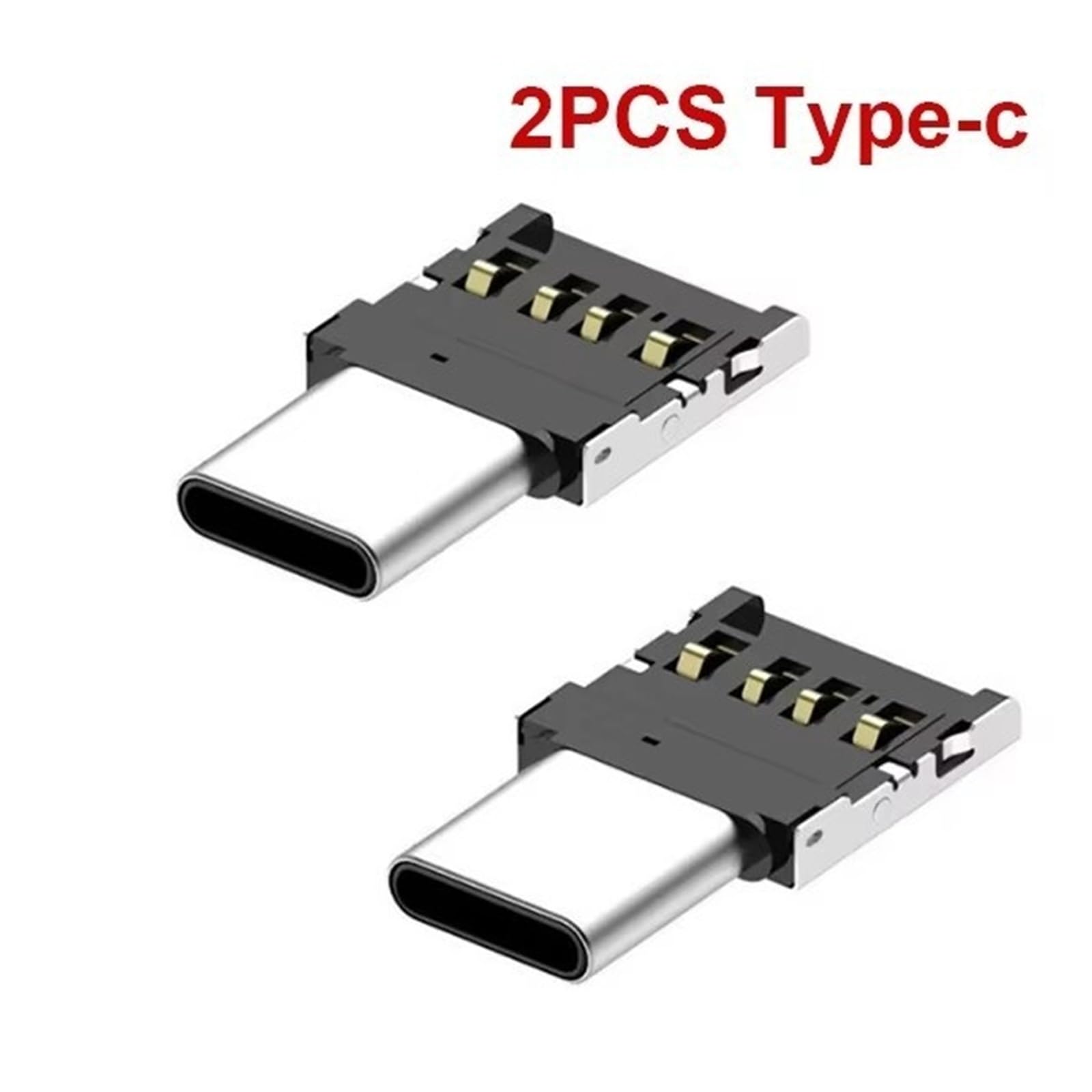 Adattatore da USB C a USB 2.0 OTG, cavo connettore micro USB (tipo C, 2 pezzi)
