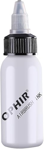 Miniatura 3 de OPHIR 12 tintas de aerógrafo de 1.0 fl oz/botella de pintura acrílica para arte de uñas, tintas de pigmento, kit de aerografía, herramientas de uñas