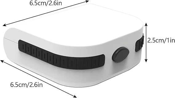1Pcs Hearing Aids Case, 2.6x2.5x1 Inch Portable Storage Case for 2 Hearing Aids